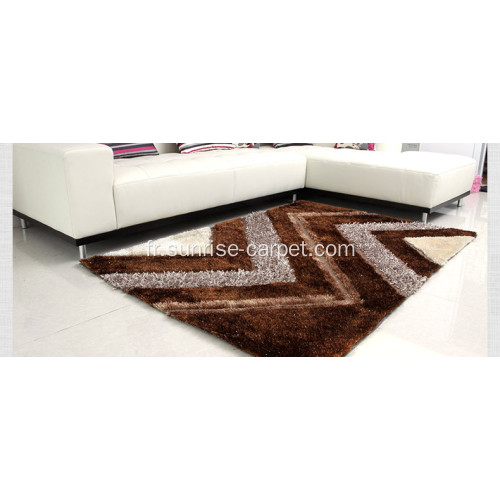 Tapis shaggy malaidory avec design